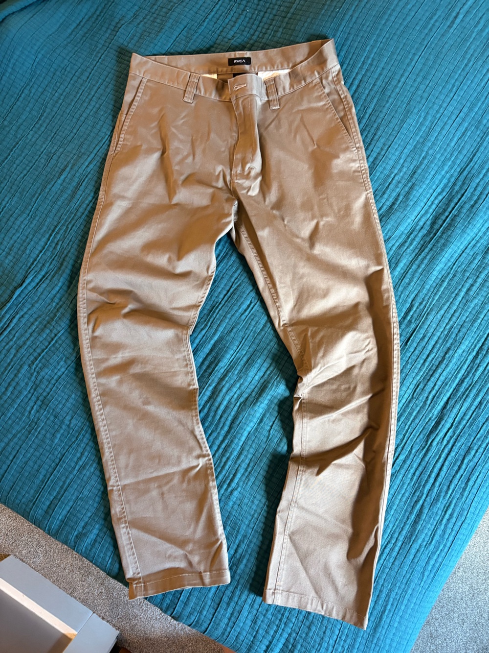 RVCA Men’s Khaki Slim Chinos